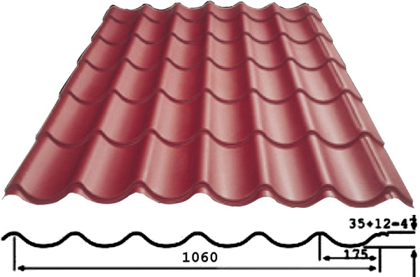 16,98 €/m² Pfannenblech Dachplatten Vliesbeschichtung Tropfschutz 0,5mm 1.Wahl 