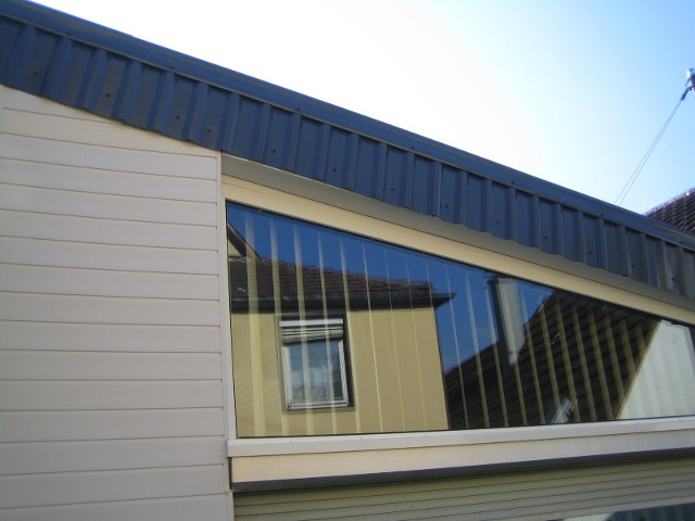 Trapezprofil Stahlblech Fassade