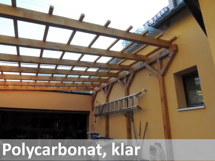 Lichtplatten Polycarbonat Schuppendach selbst montiert