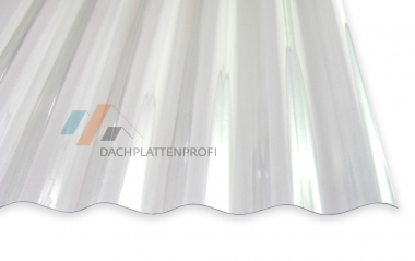 Lichtplatte PVC 1.4 mm Sinusprofil Welle glasklar 