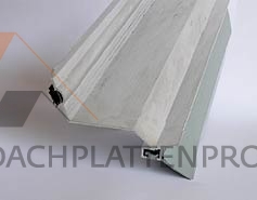 Wandanschlußprofil Aluminium mit integrierter Dichtlippe 