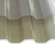 PVC 1.2 mm Trapez-/Spundwandprofil klar oder bronziert 