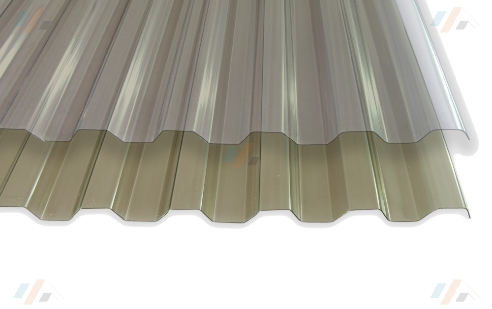 PVC SpundwandplattenLichtplatten207/351,5 mmKlarbläulich 